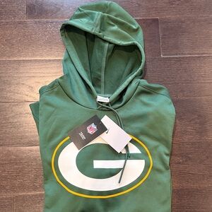 Nike Green Bay Packers Hoodie Mens Medium NFL Football Dri Fit Pullover